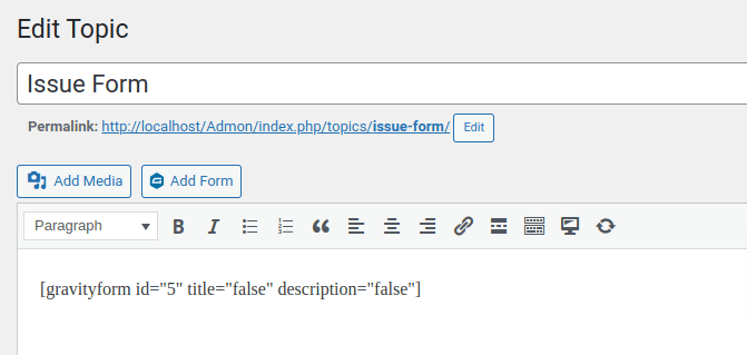 Lesson-Issue Form