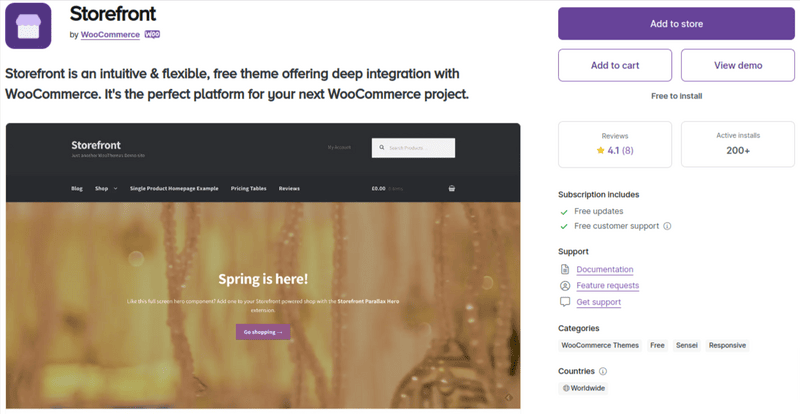 WooCommerce Storefront