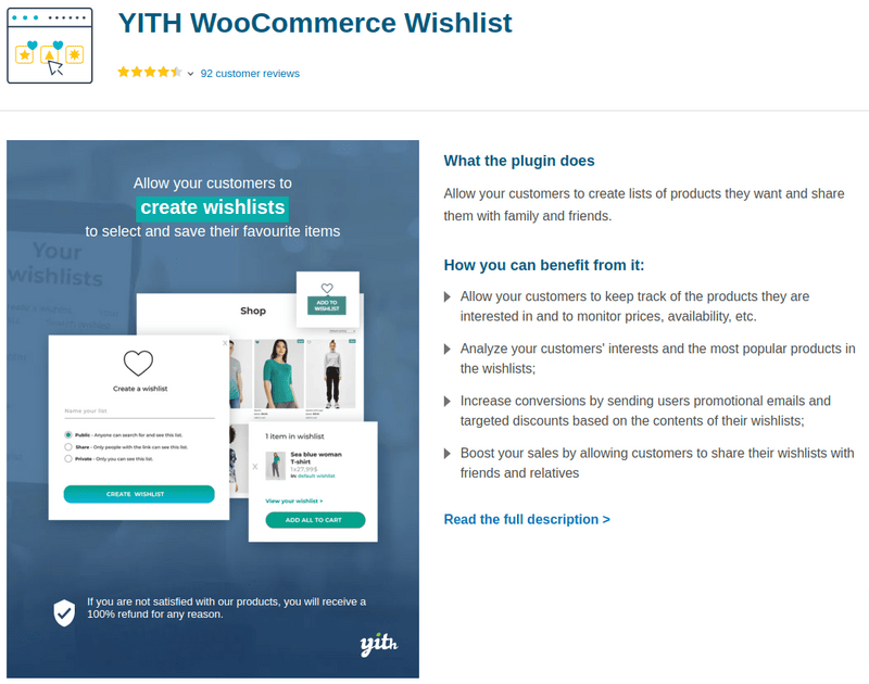 YITH WooCommerce Wishlist
