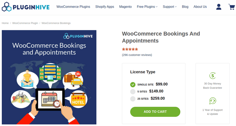WooCommerce Bookings And Appointments