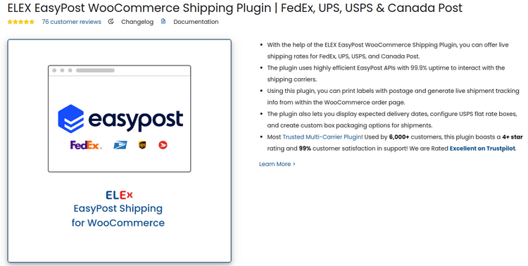 ELEX EasyPost WooCommerce Shipping Plugin