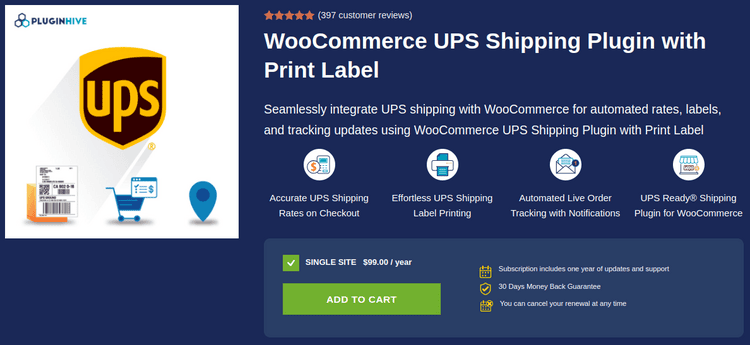 WooCommerce UPS Shipping Plugin with Print Label