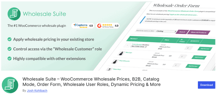 Wholesale Suite