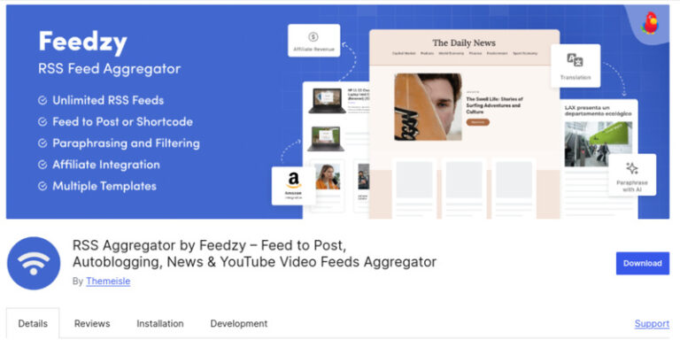 RSS-Aggregator-by-Feedzy
