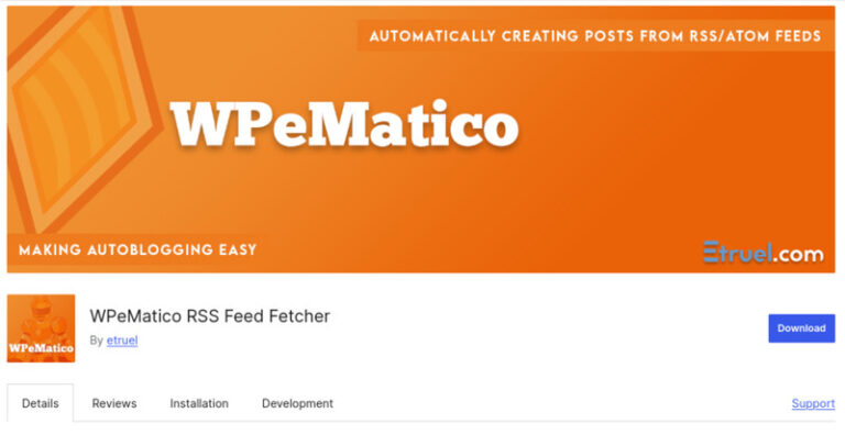 WPeMatico-RSS-Feed