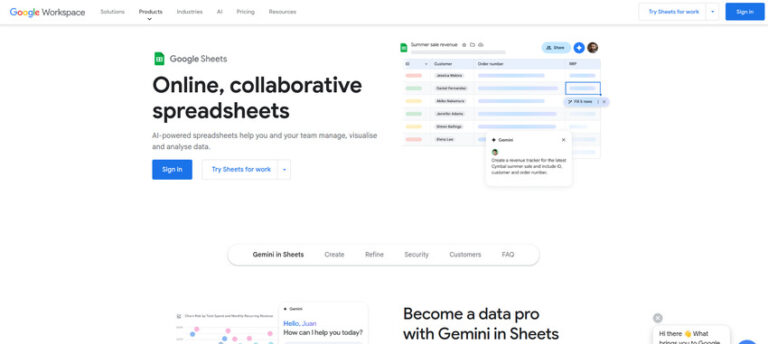 Google Sheets