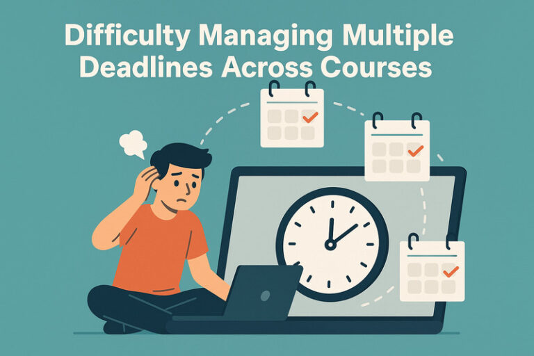 Difficulty Managing Multiple Deadlines Across Courses