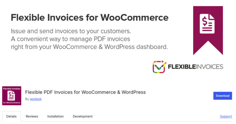 Flexible Invoices for WooCommerce & WordPress