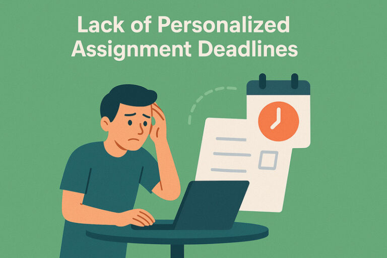 Lack of Personalized Assignment Deadlines