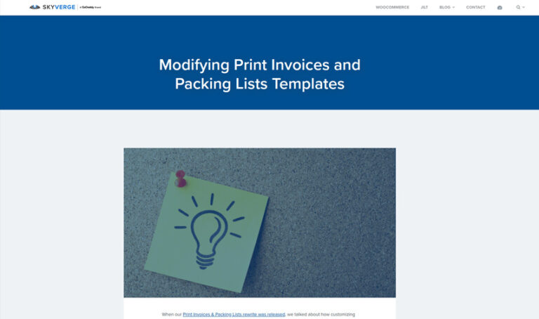 WooCommerce Print Invoices & Packing Lists