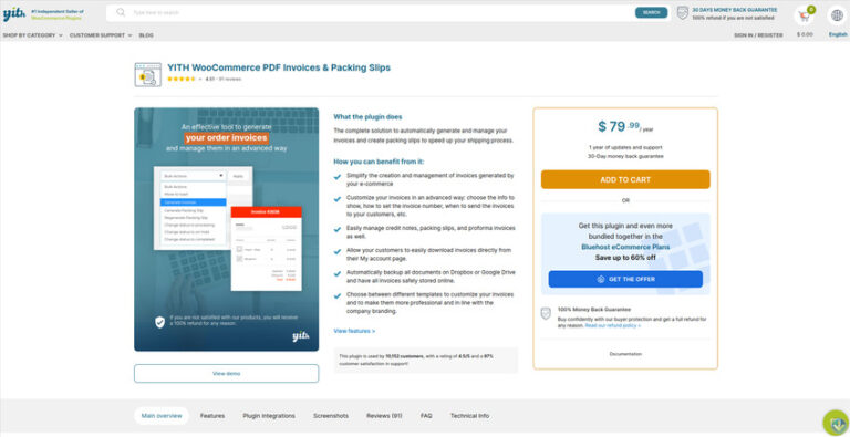 YITH WooCommerce PDF Invoice and Shipping List