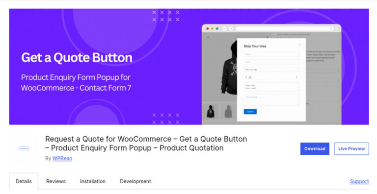 8 Get a Quote Button for WooCommerce by WPBean