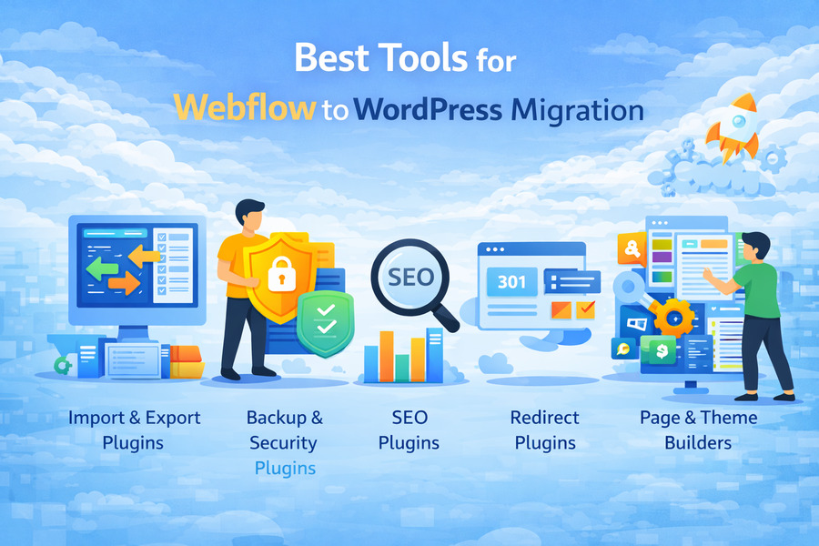 Best Tools for Webflow to WordPress Migration